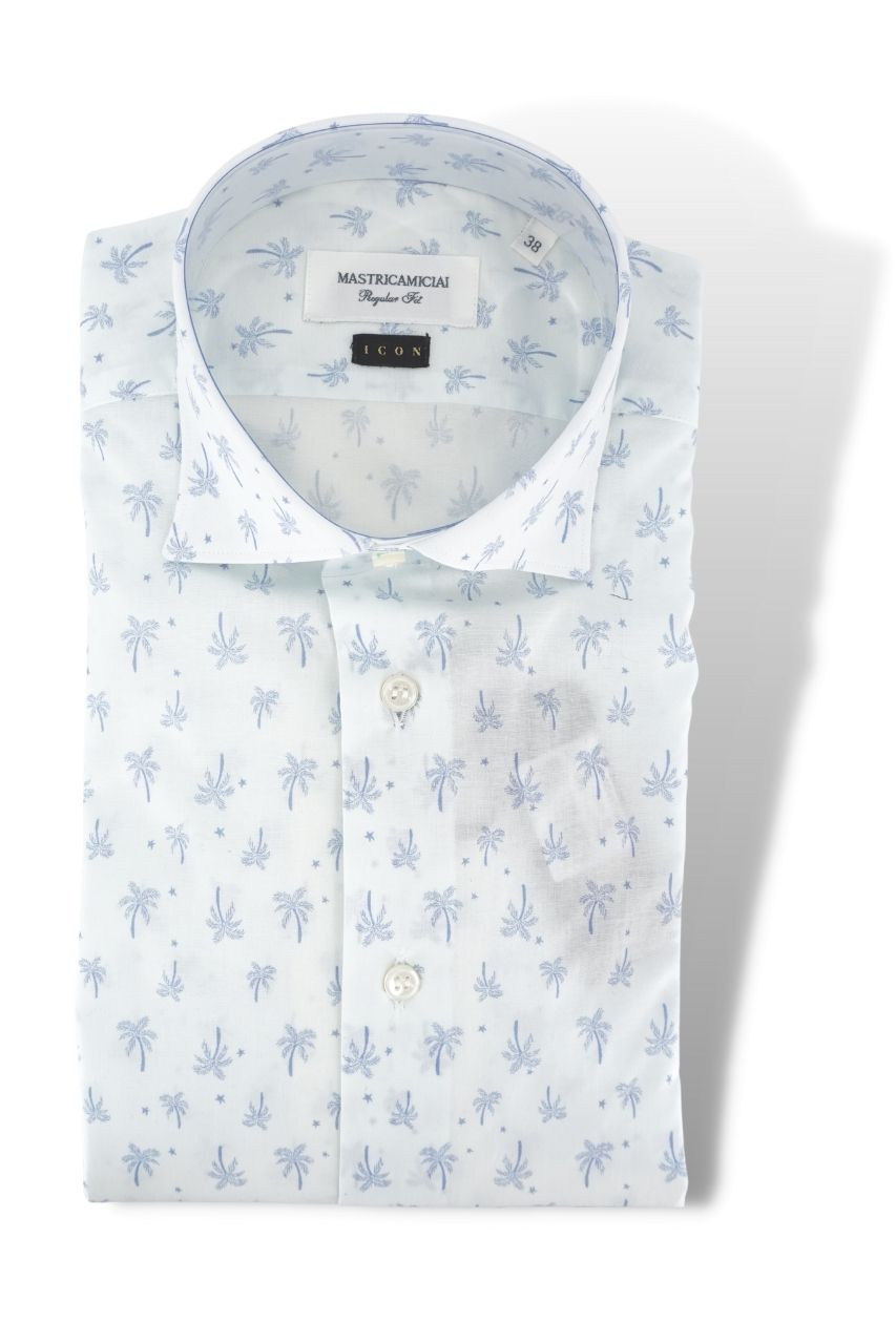 Camicia Mastricamiciai con Fantasia / Bianco - Ideal Moda