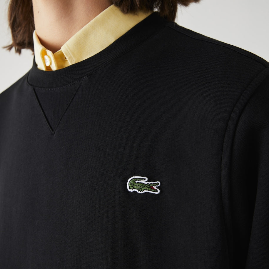 Felpa Lacoste Girocollo / Nero - Ideal Moda