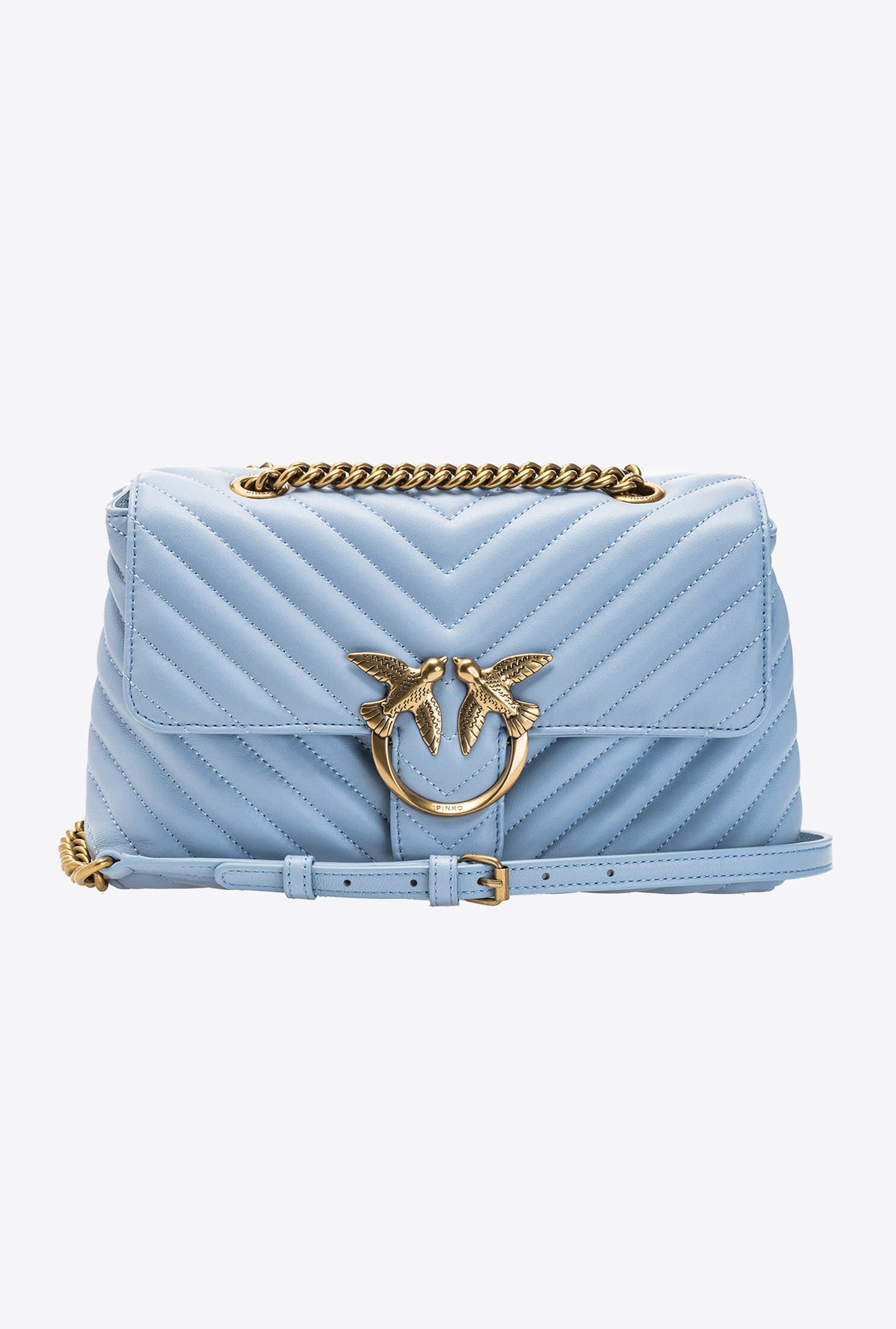 Borsa Pinko Love Lady Puff / Azzurro - Ideal Moda