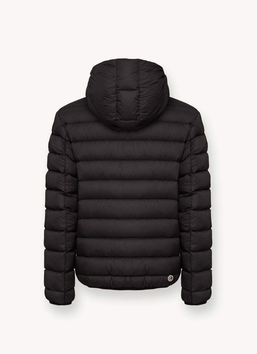 Piumino Sportivo con Cappuccio / Nero - Ideal Moda