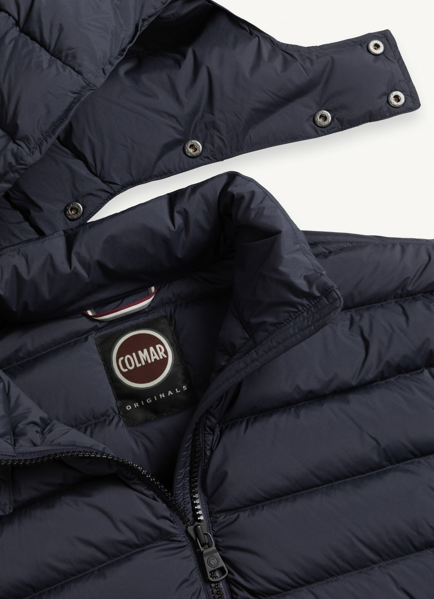Piumino Stretch Cappuccio Staccabile / Blu - Ideal Moda