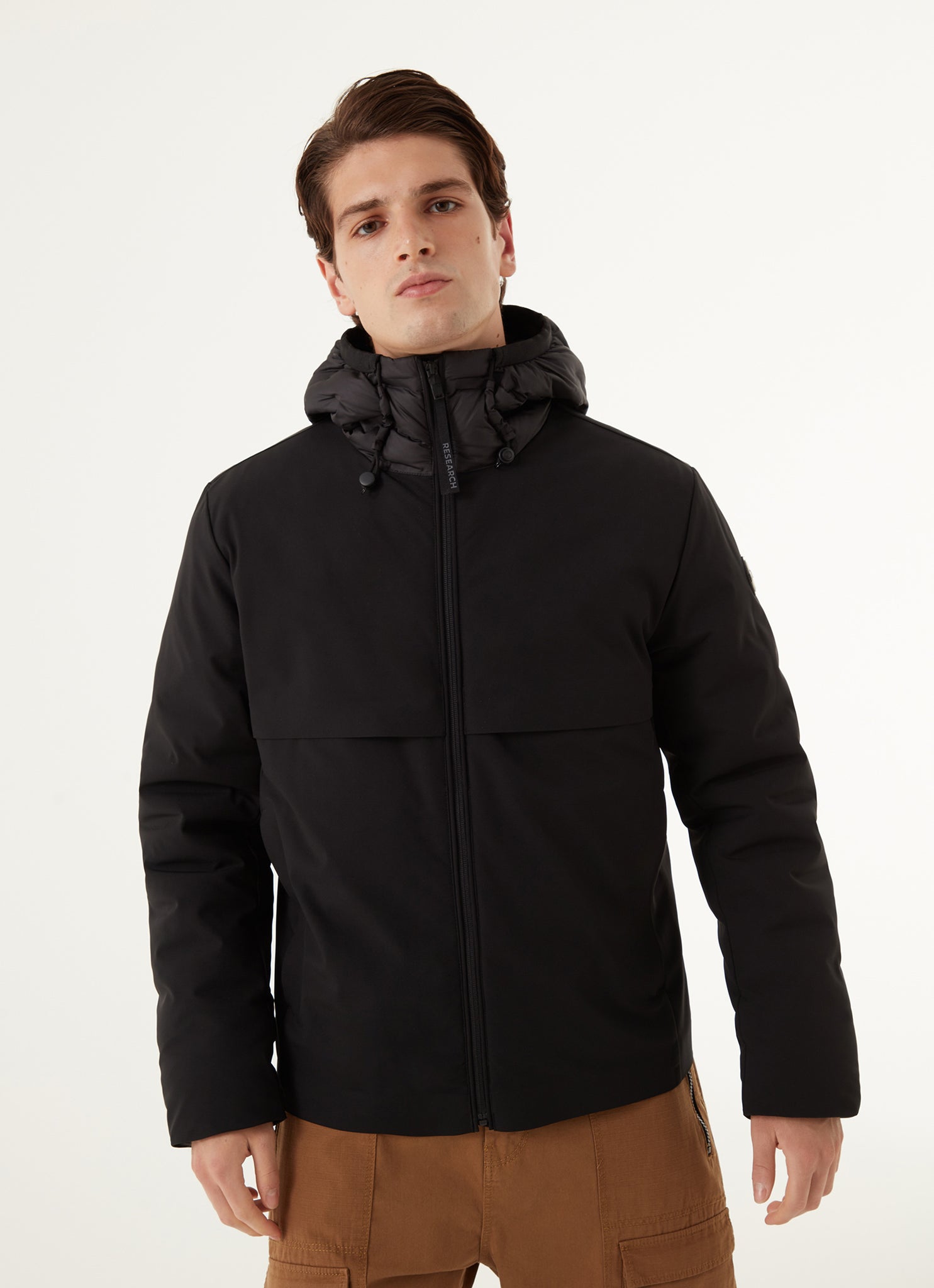 Giacca Research Interno in Piumino / Nero - Ideal Moda