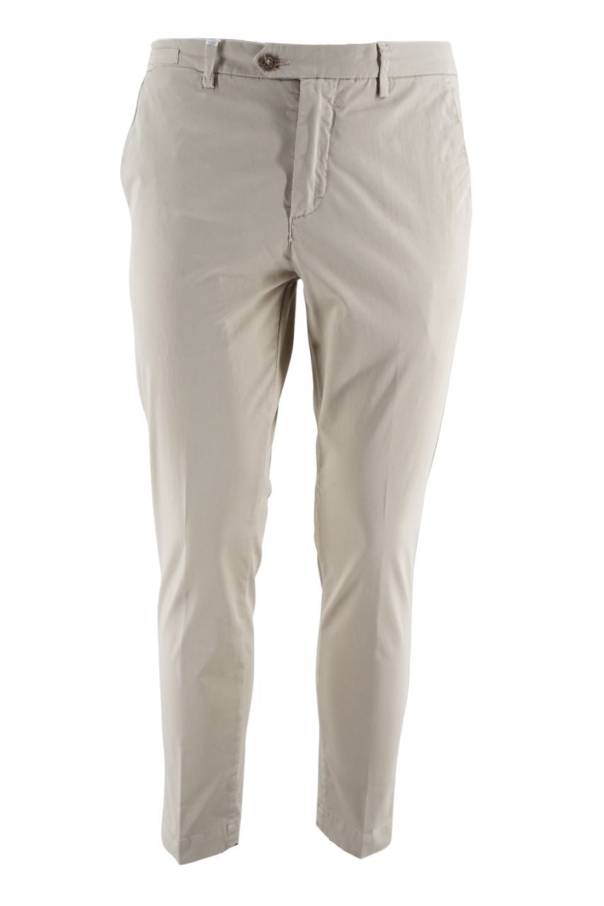 Pantalone Labelruote Slim Fit / Beige - Ideal Moda