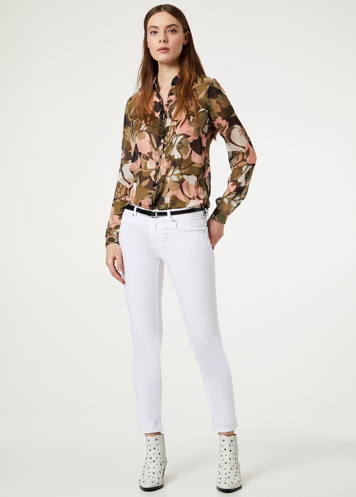 Pantalone Skinny / Bianco - Ideal Moda