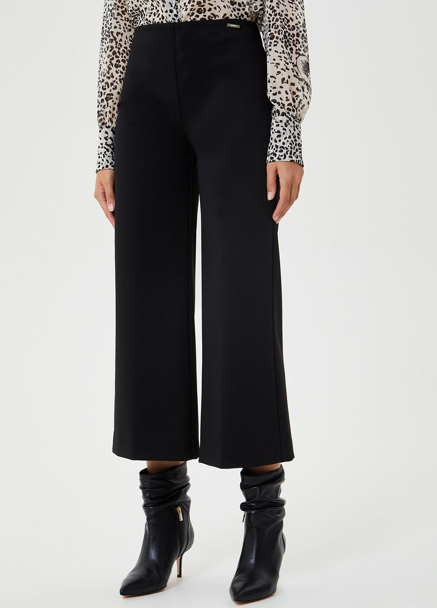 Pantalone cropped / Nero - Ideal Moda