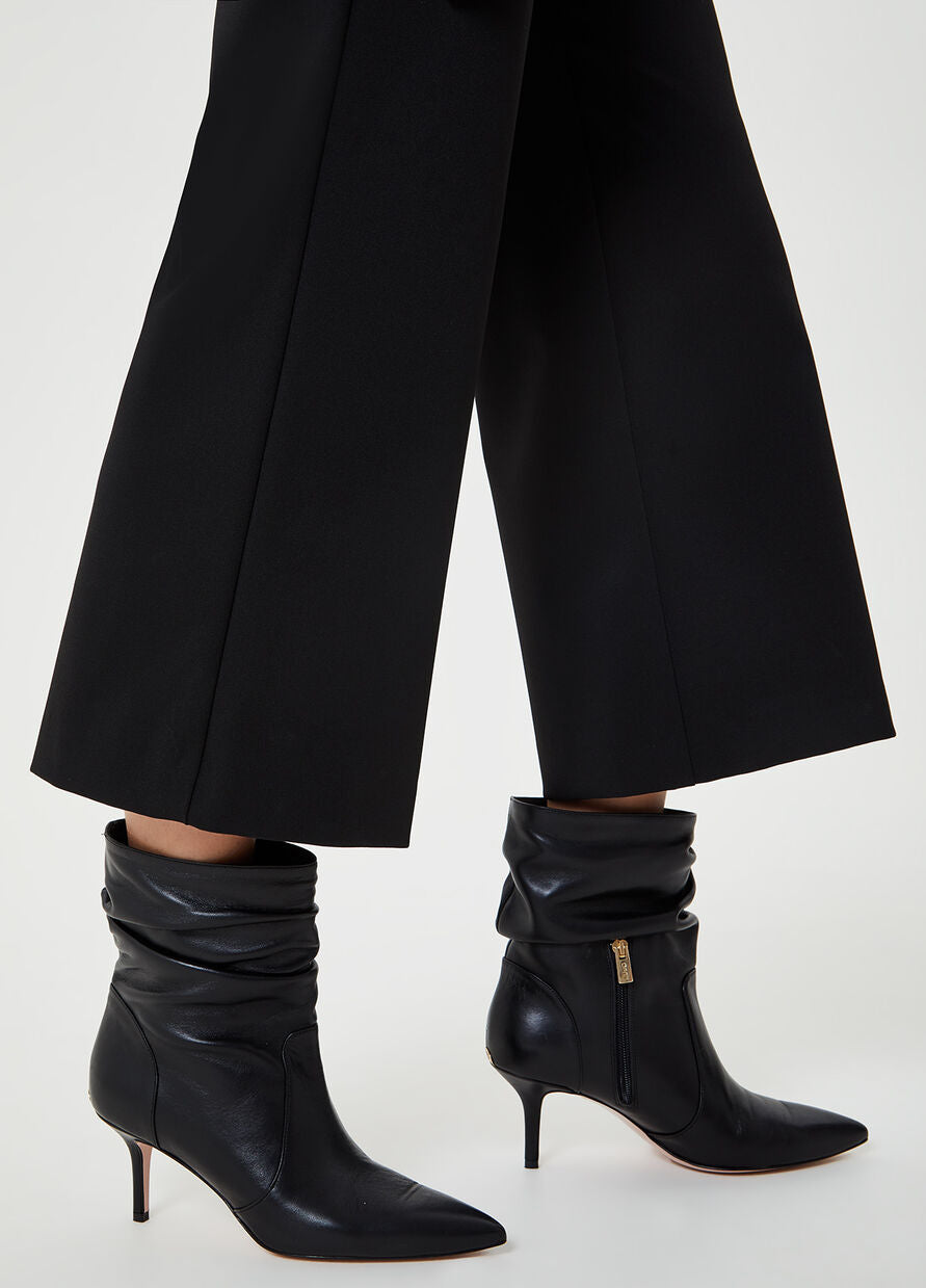 Pantalone cropped / Nero - Ideal Moda