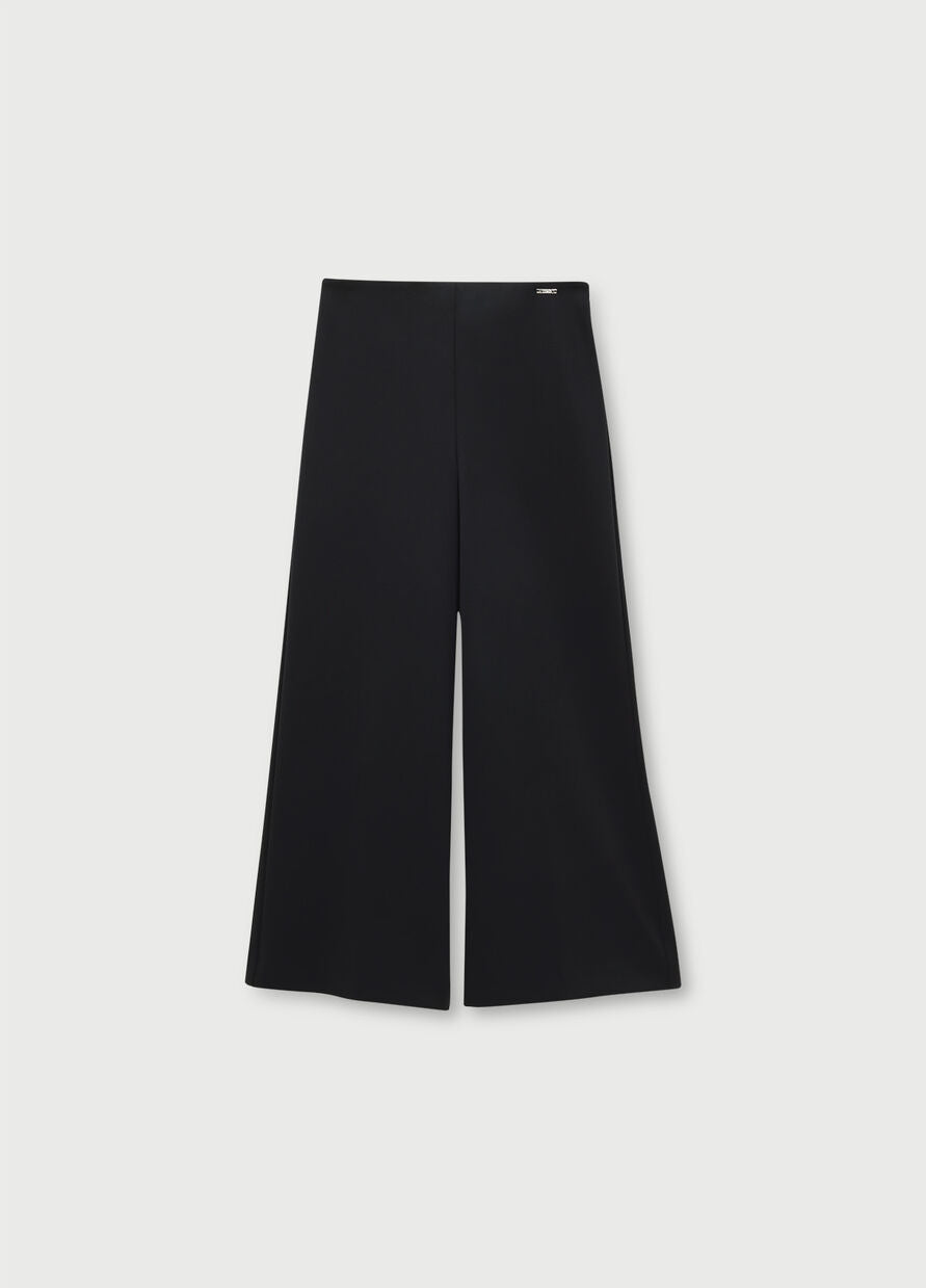 Pantalone cropped / Nero - Ideal Moda