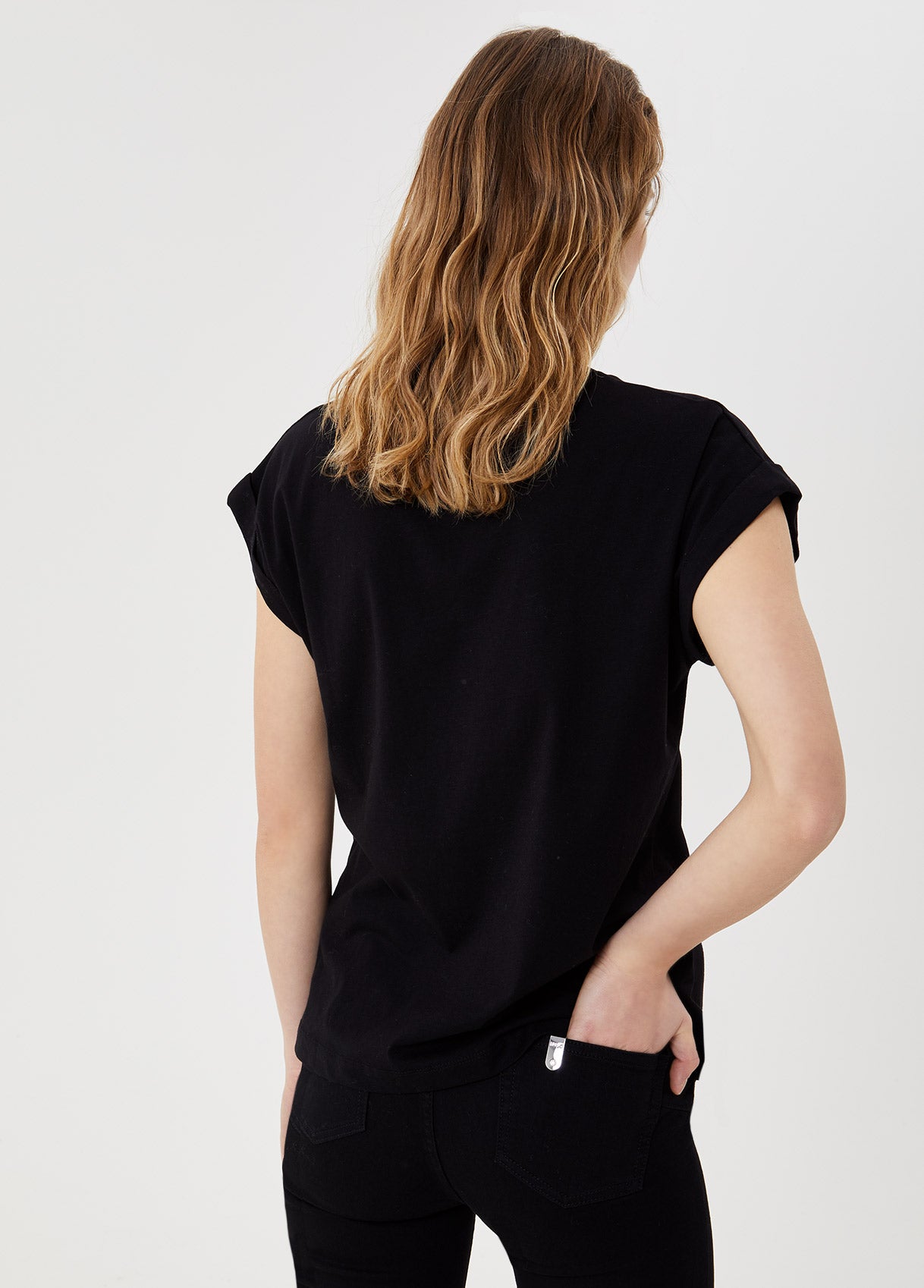 T-shirt con logo / Nero - Ideal Moda