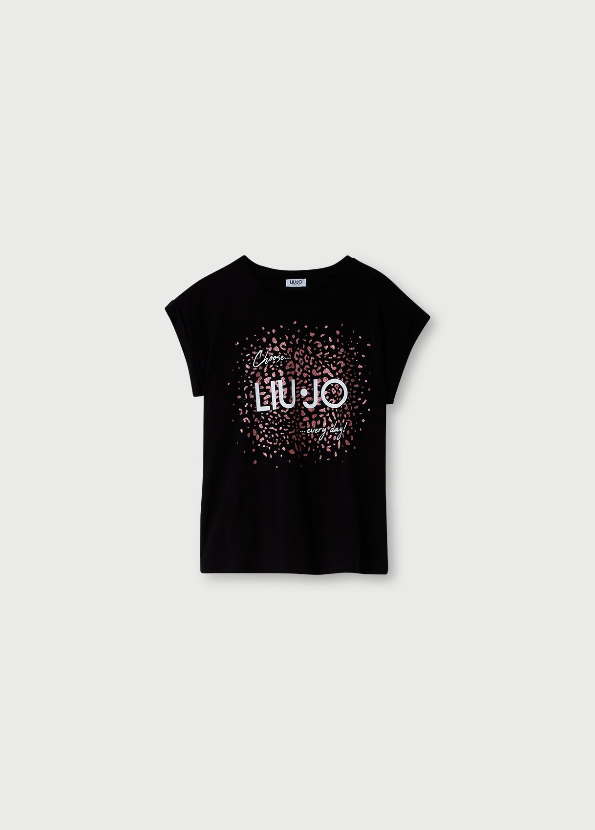 T-shirt con logo / Nero - Ideal Moda