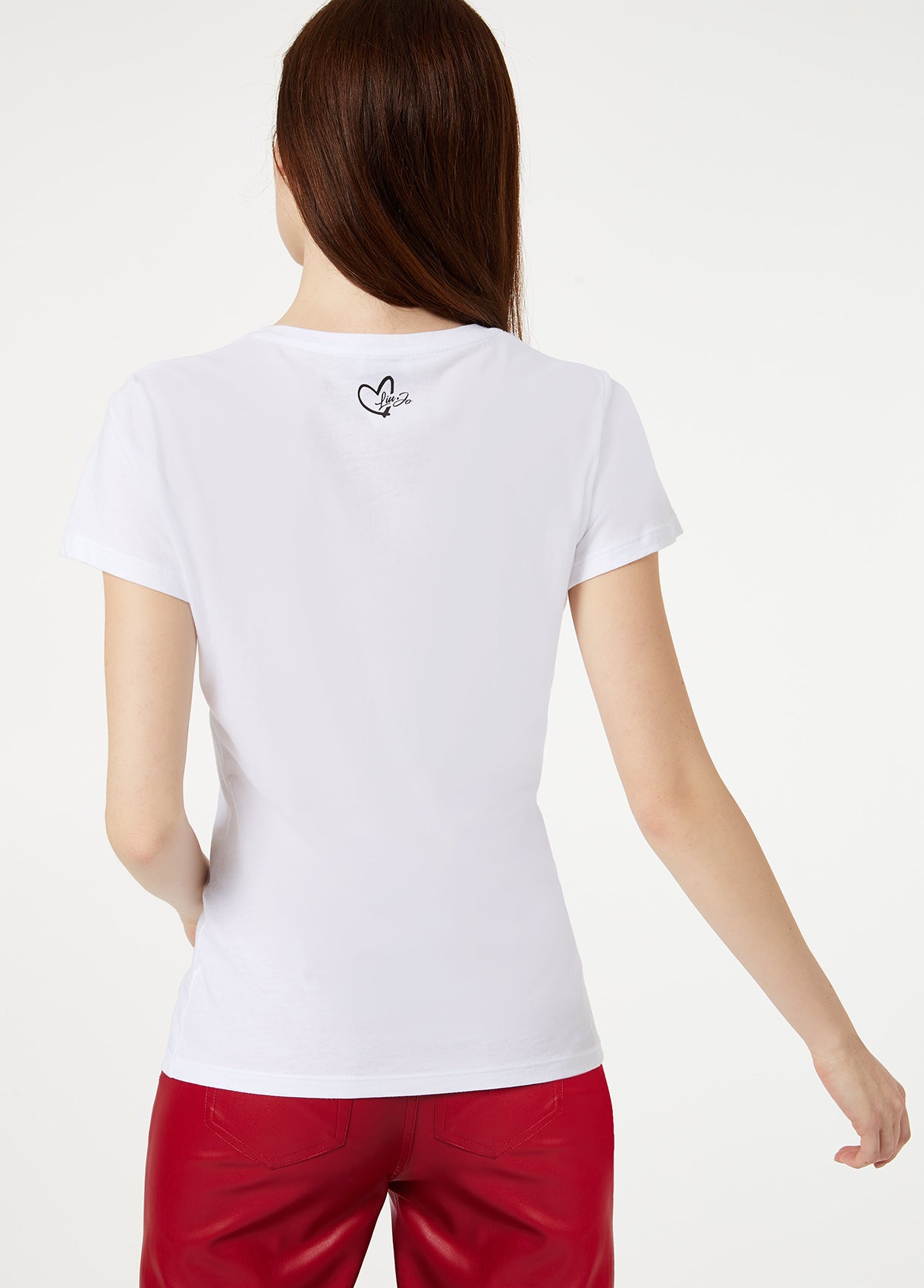 T-Shirt Con Stampa /  Bianco - Ideal Moda