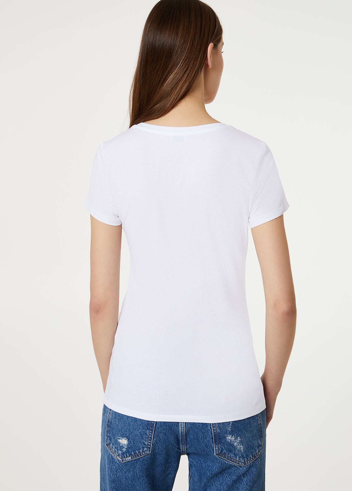 T-Shirt Con Stampa / Bianco - Ideal Moda