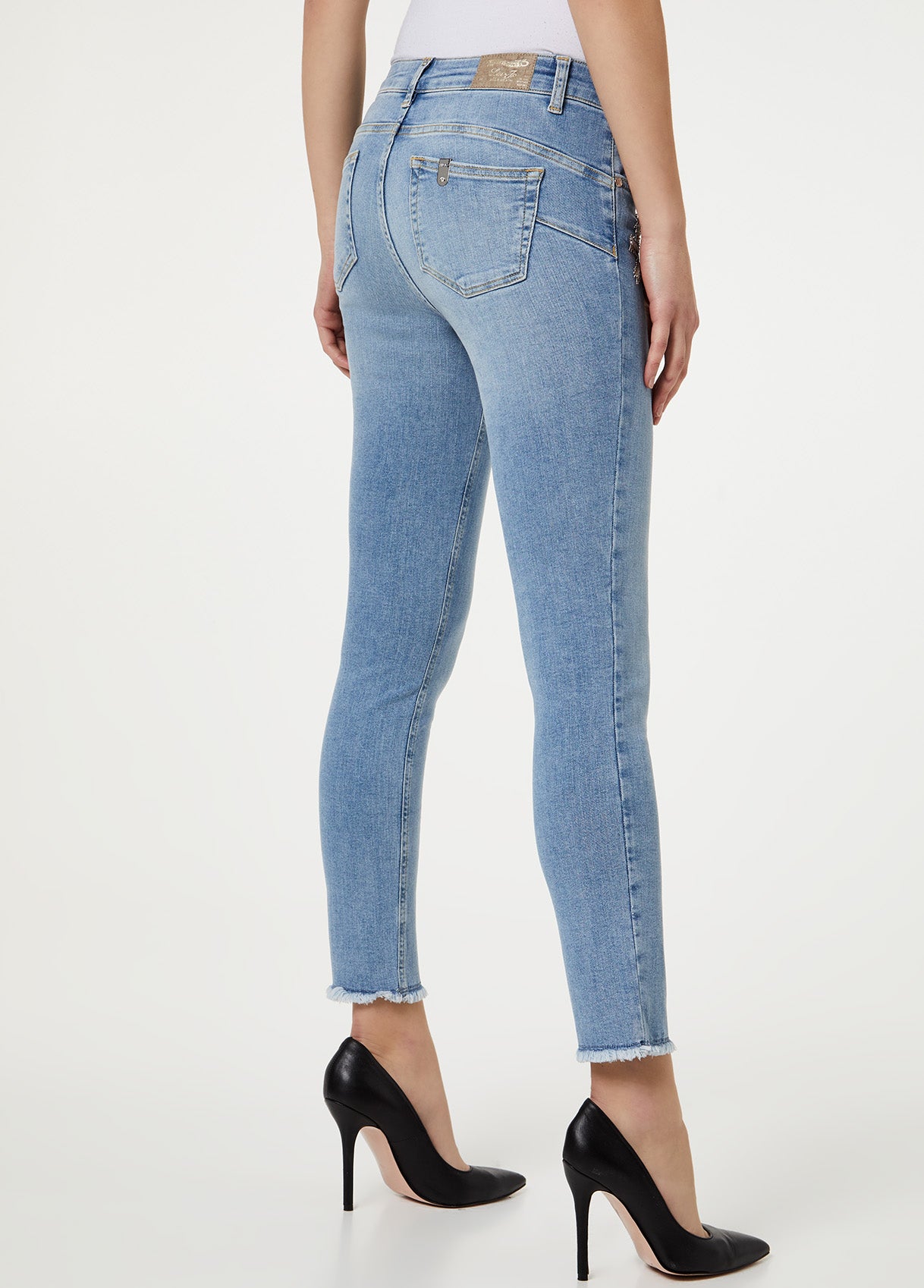 Jeans skinny con applicazioni gioiello / Jeans - Ideal Moda
