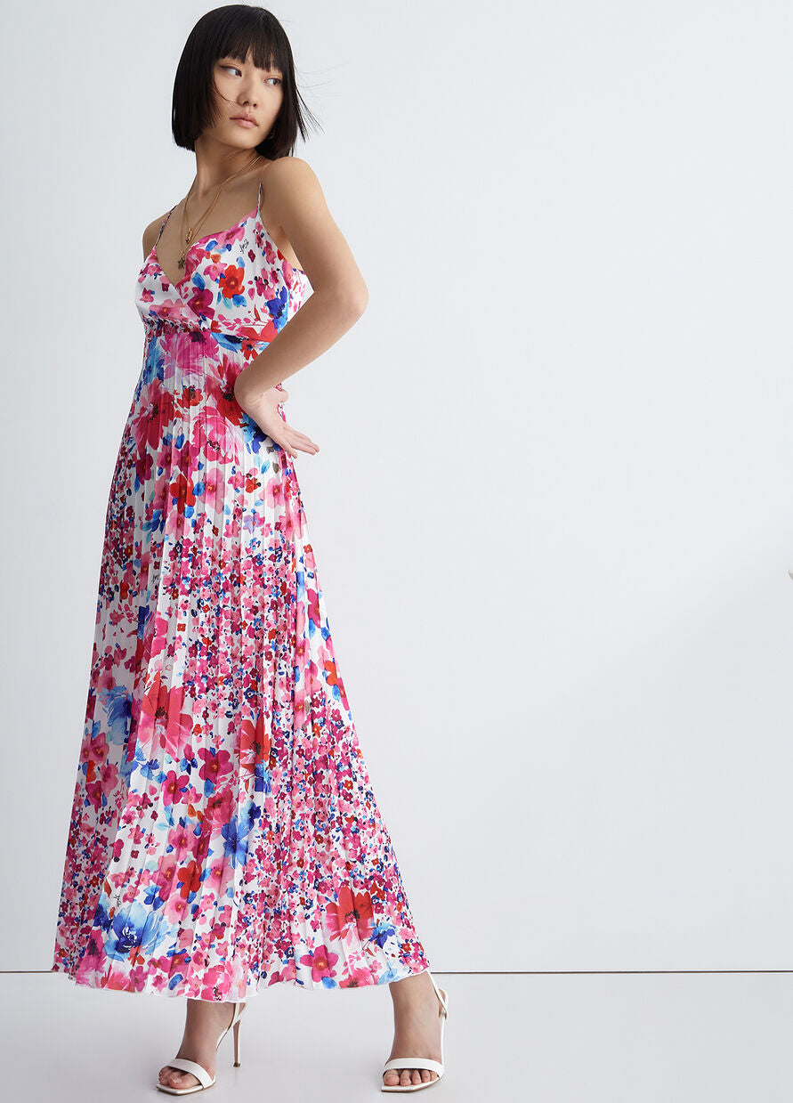 Vestito Floreale in Raso Liu Jo / Bianco - Ideal Moda