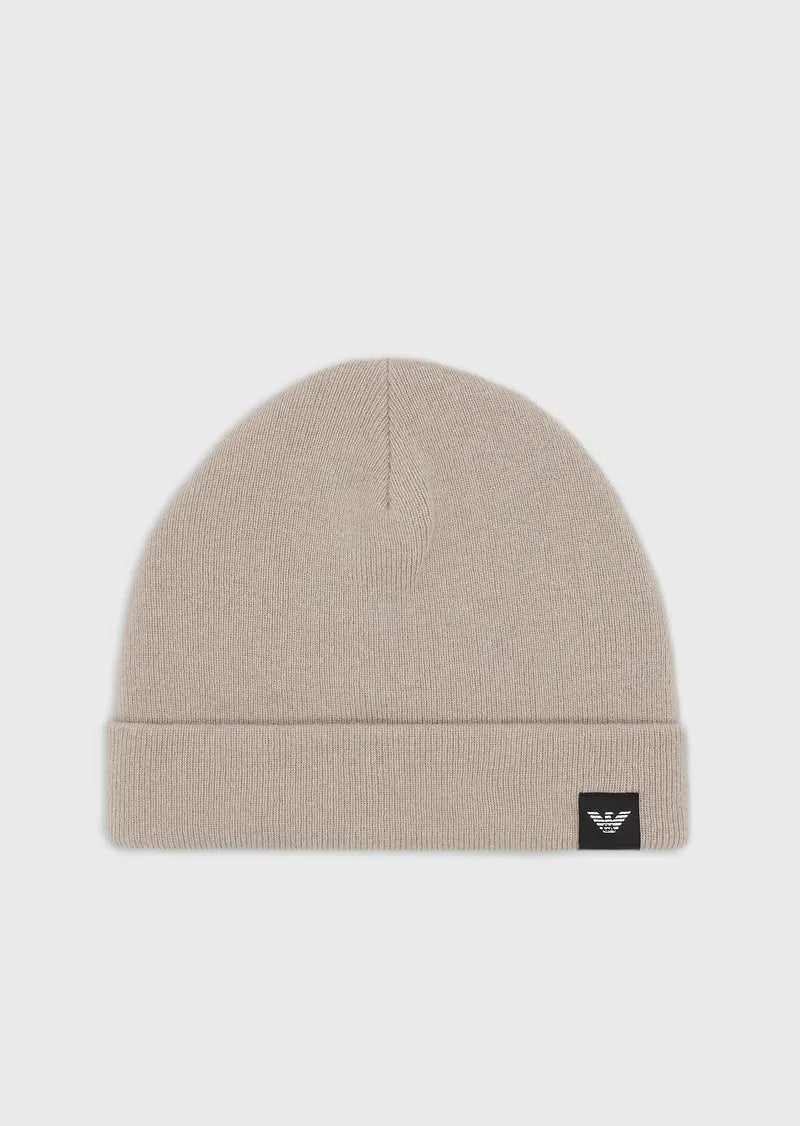 Cappello a Costine con Logo Emporio Armani / Beige - Ideal Moda