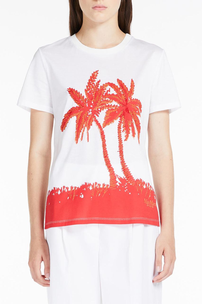 T-Shirt con Stampa Max Mara / Bianco - Ideal Moda