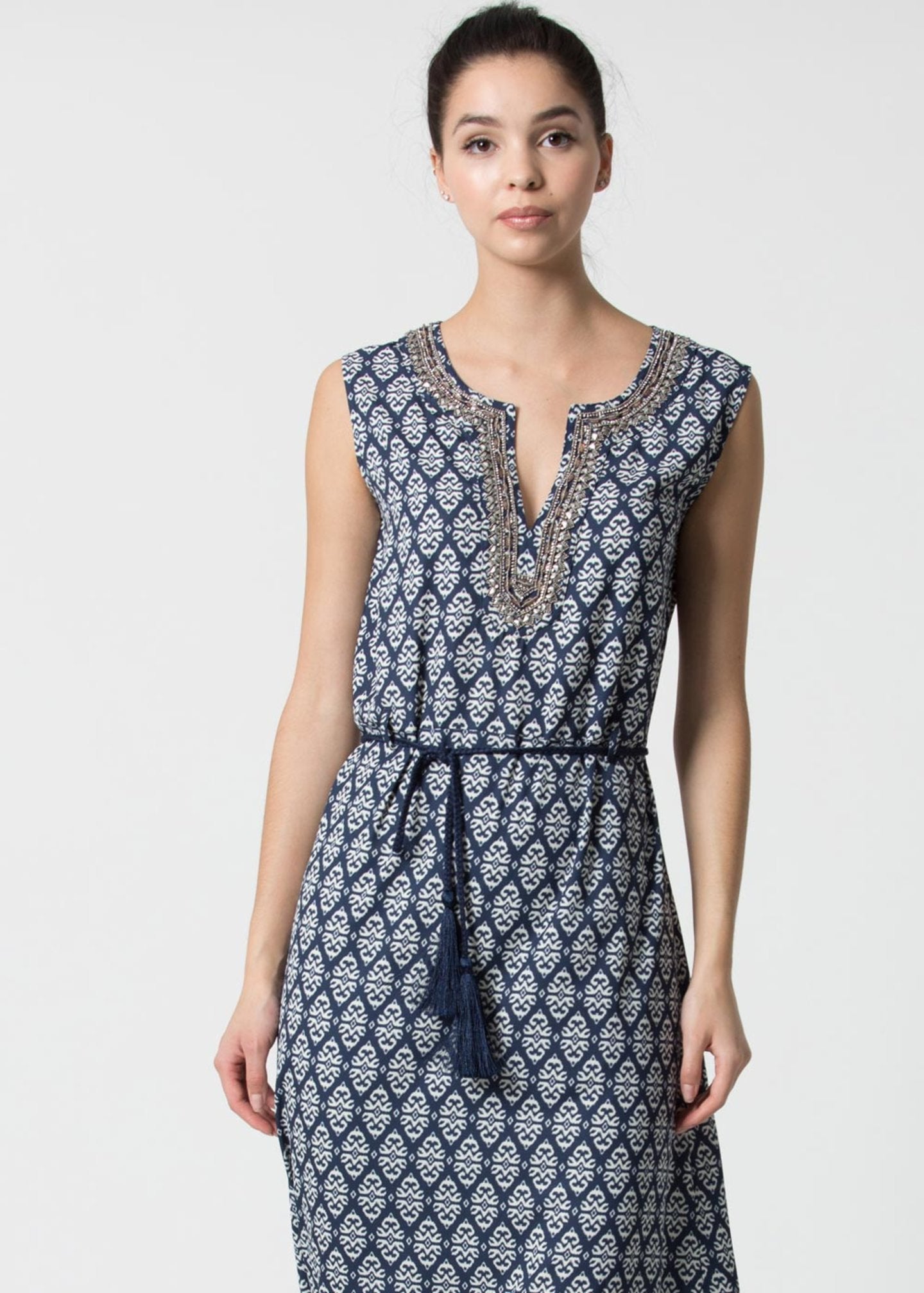Abito Kocca Lungo / Blu - Ideal Moda