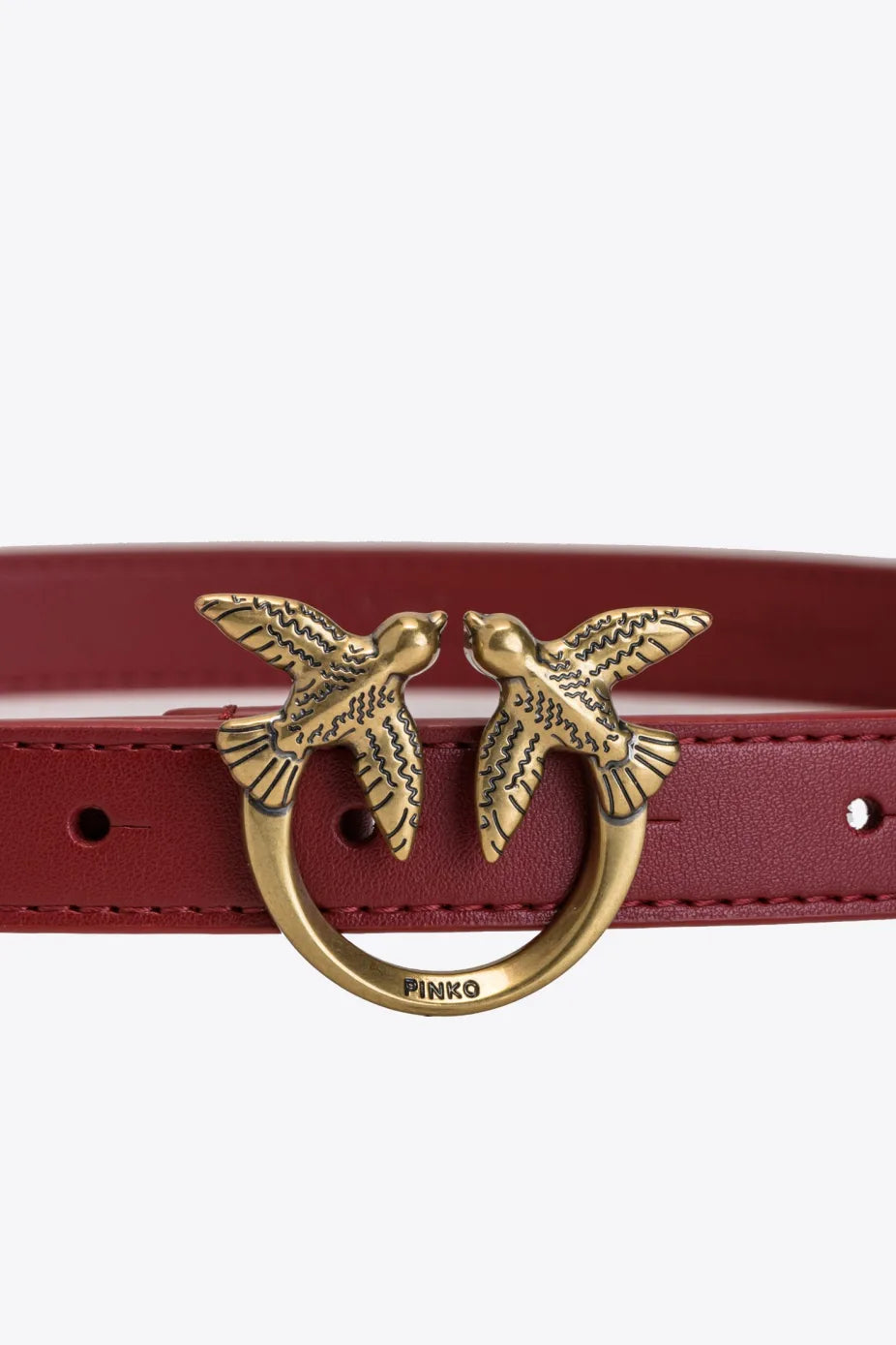 Cintura Sottile in Pelle Pinko / Bordeaux - Ideal Moda