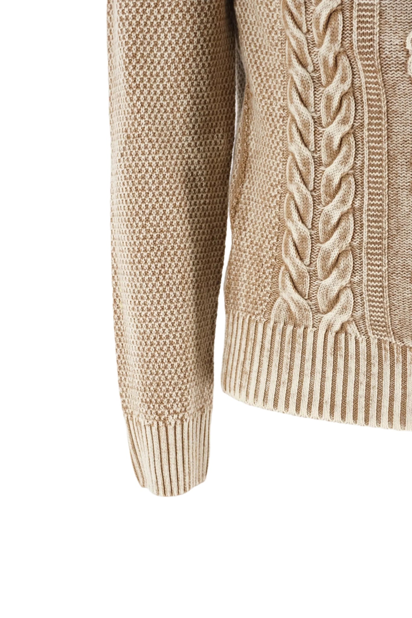 Maglia a Collo Alto Bob / Beige - Ideal Moda