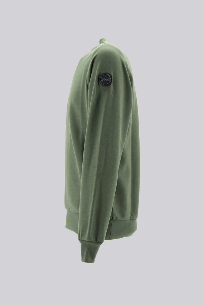 Felpa Girocollo Research / Verde - Ideal Moda