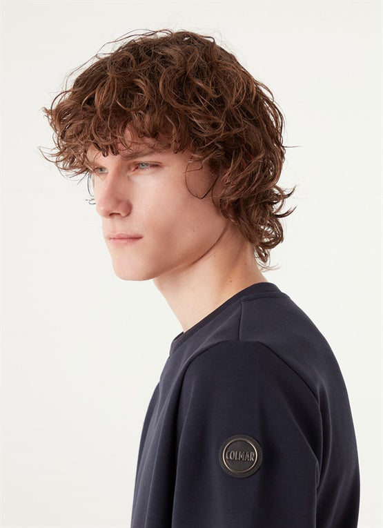 Felpa girocollo uomo research / Blu - Ideal Moda