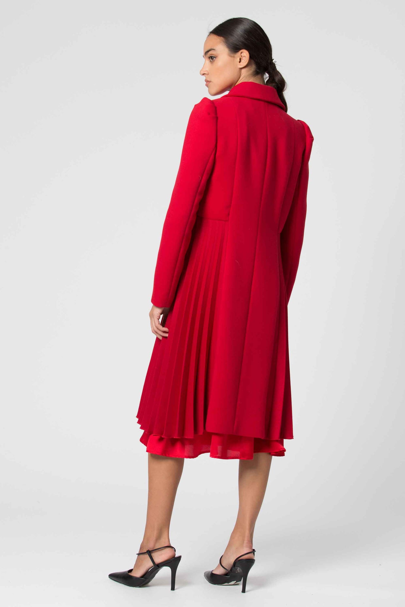 Cappotto Monopetto Kocca / Rosso - Ideal Moda