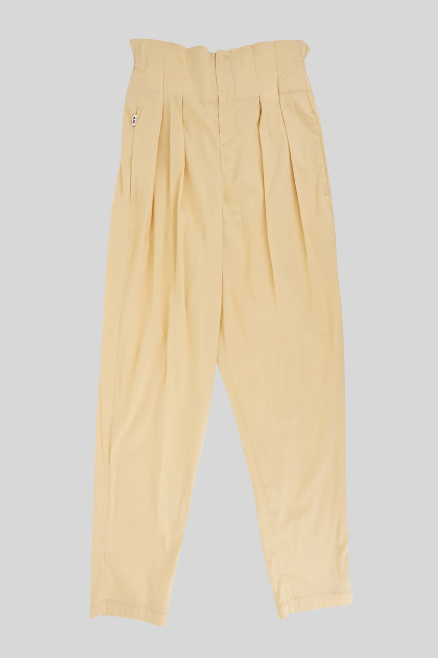 Pantalone paperbag / Beige - Ideal Moda