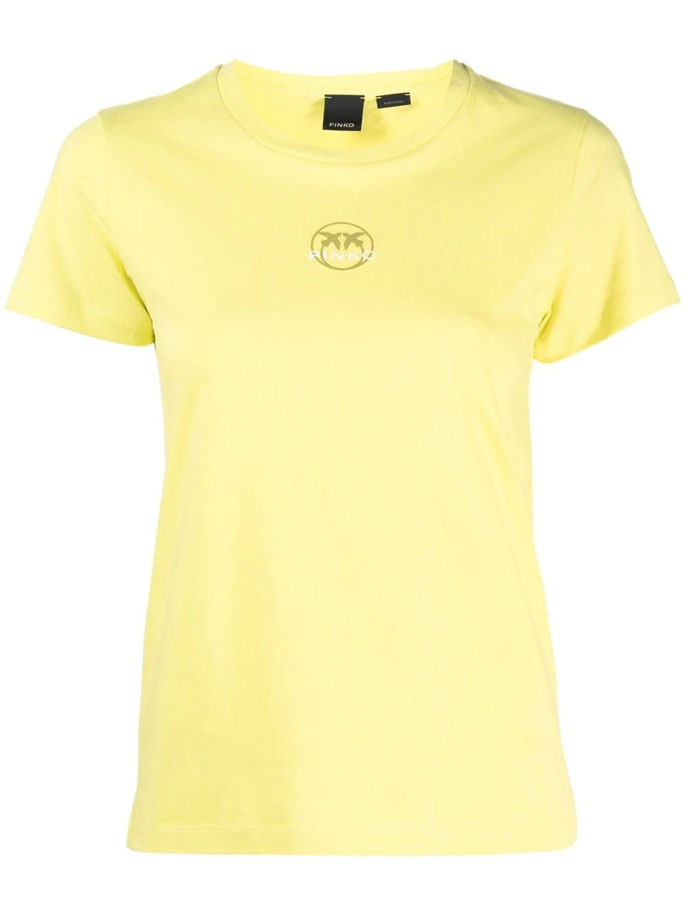 T-Shirt con Logo Pinko / Giallo - Ideal Moda