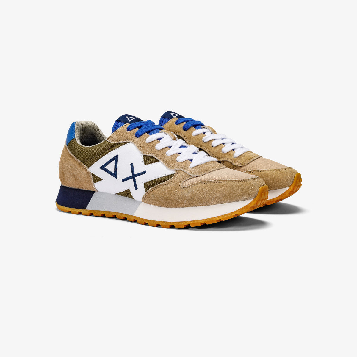 Sneaker Jaki Tricolors Sun68 / Beige - Ideal Moda