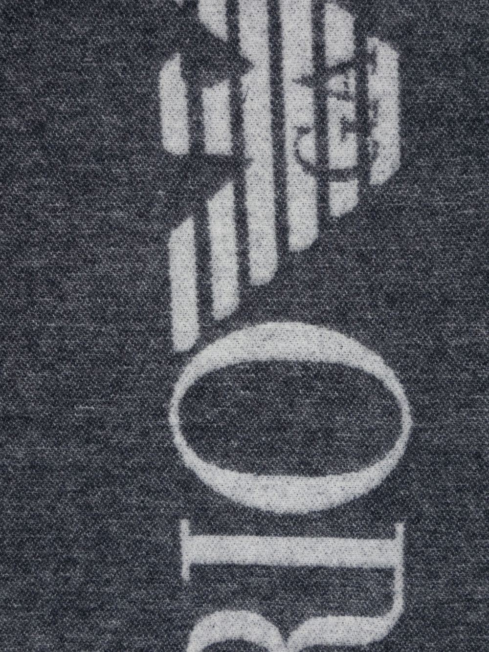 Sciarpa con Logo Emporio Armani / Grigio - Ideal Moda