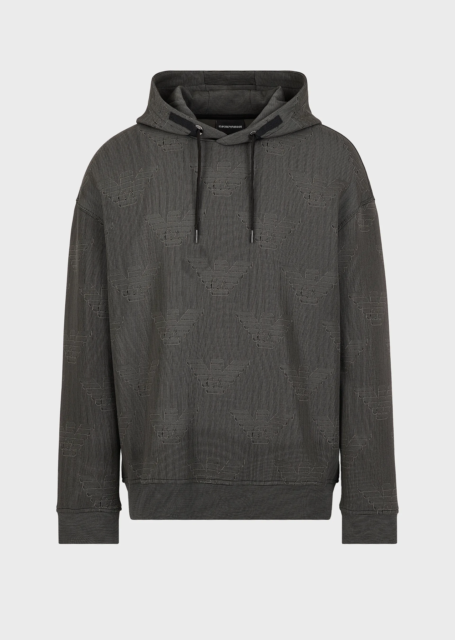 Felpa Emporio Armani con Cappuccio / Grigio - Ideal Moda