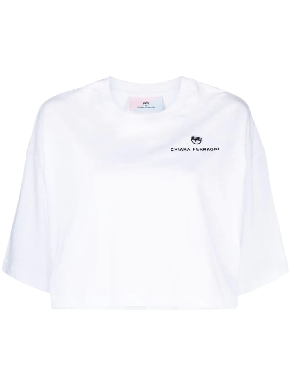 T-Shirt Crop Chiara Ferragni / Bianco - Ideal Moda