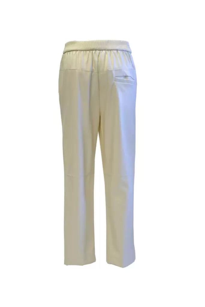 Pantalone in Ecopelle / Bianco - Ideal Moda