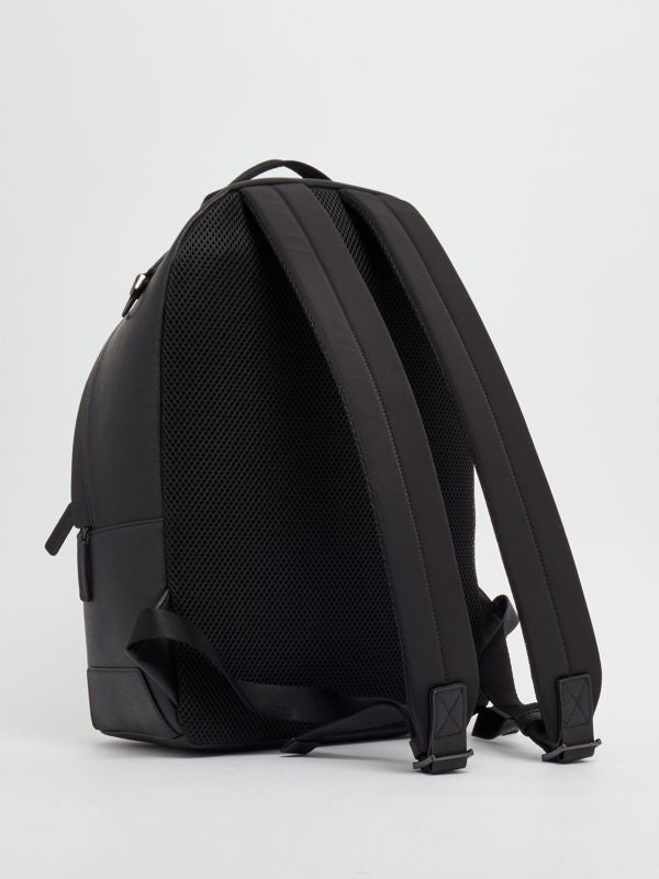 Zaino in Pelle Rigenerata Emporio Armani / Nero - Ideal Moda