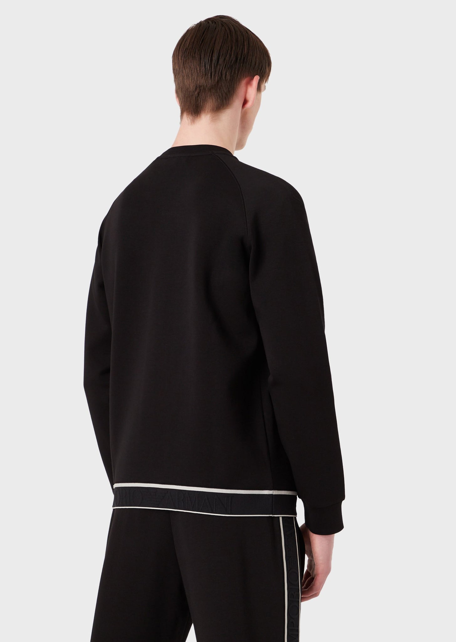 Felpa Emporio Armani con Logo / Nero - Ideal Moda