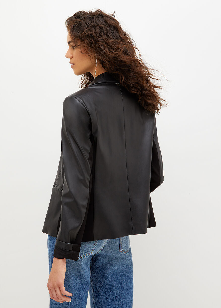 Blazer in Ecopelle Liu Jo / Nero - Ideal Moda
