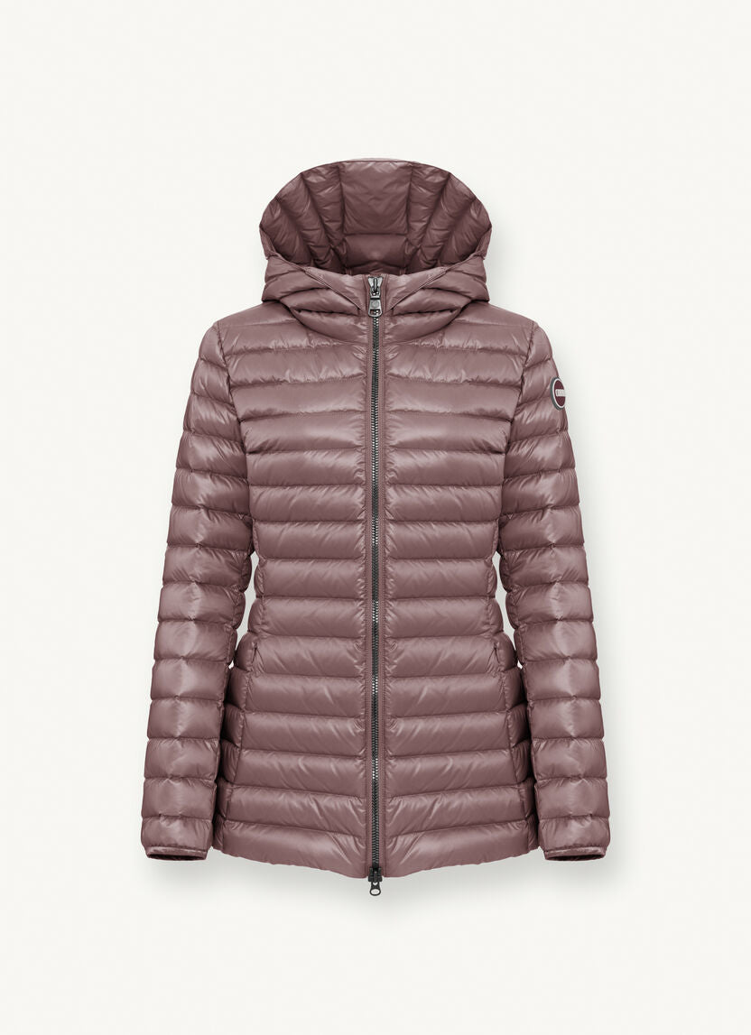 Piumino Lungo con Cappuccio Colmar / Rosa - Ideal Moda