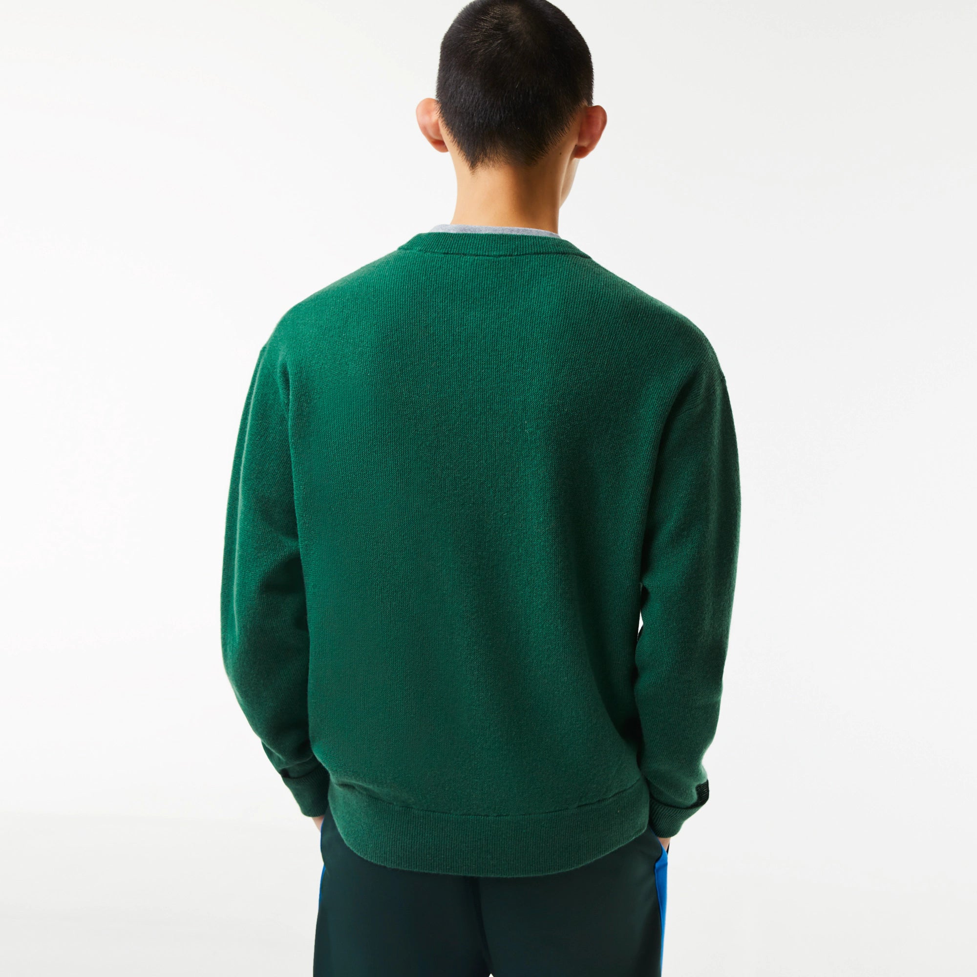 Maglia Girocollo con Logo Lacoste / Verde - Ideal Moda