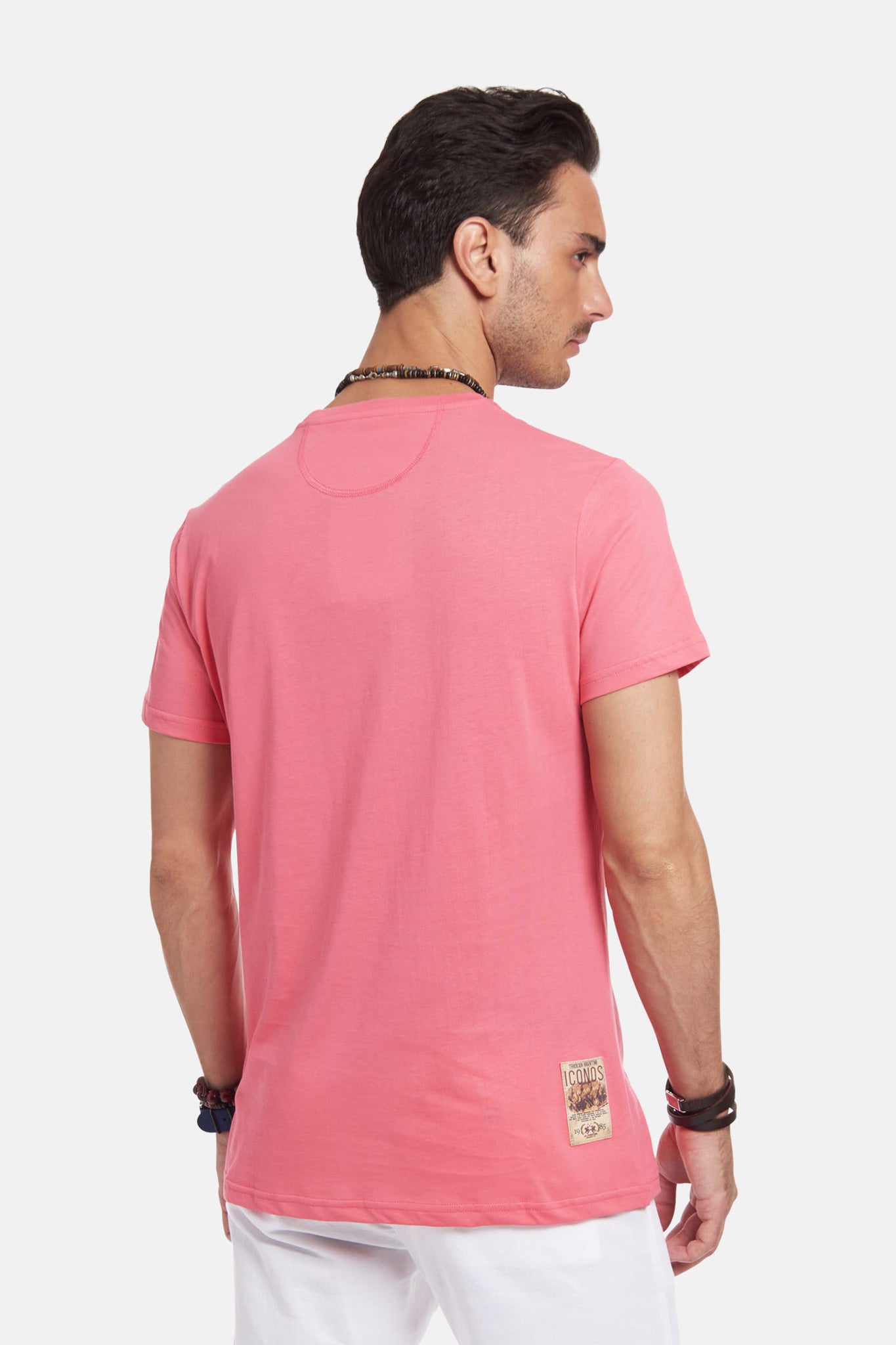 T-Shirt in Jersey / Rosa - Ideal Moda