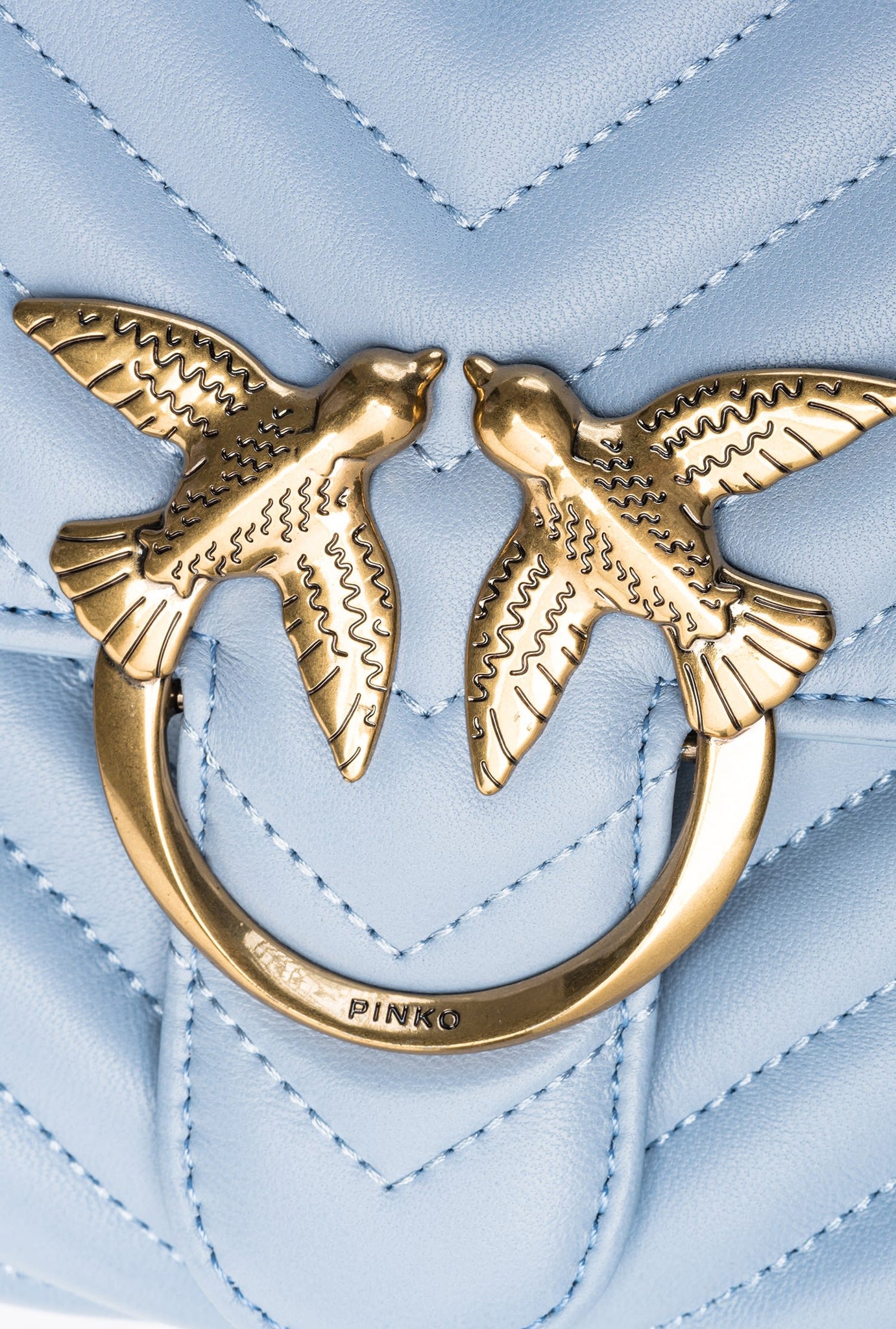 Borsa Pinko Love Lady Puff / Azzurro - Ideal Moda
