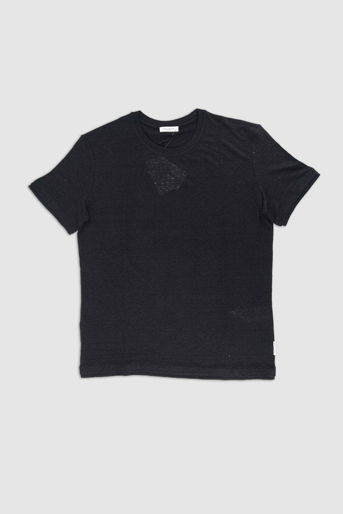 T-shirt con bordi doppi / Nero - Ideal Moda