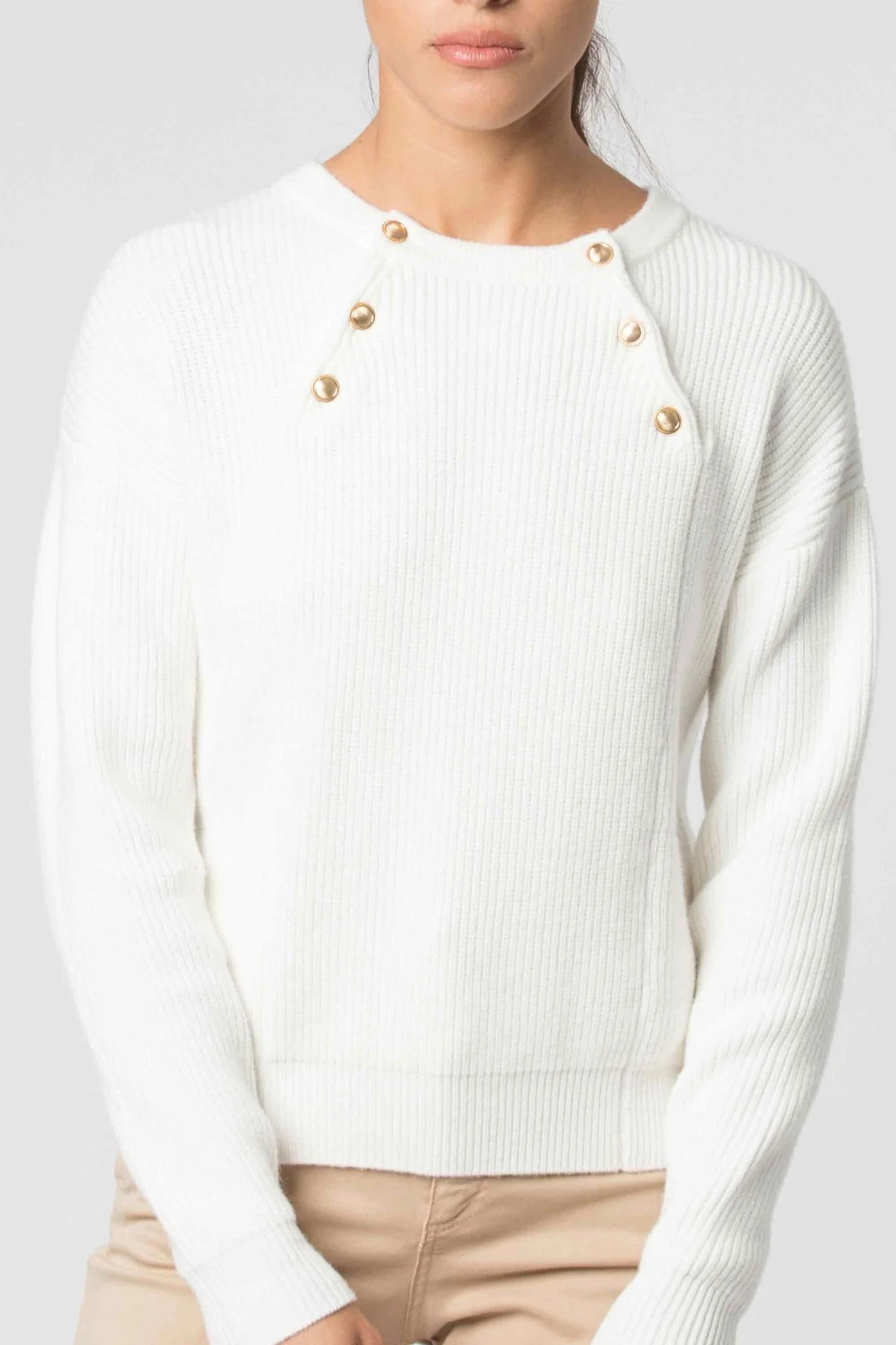 Maglia con Applicazioni Kocca / Bianco - Ideal Moda