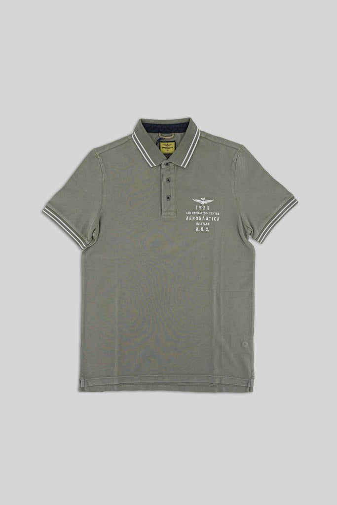 Polo M.C. con Ricamo / Verde - Ideal Moda