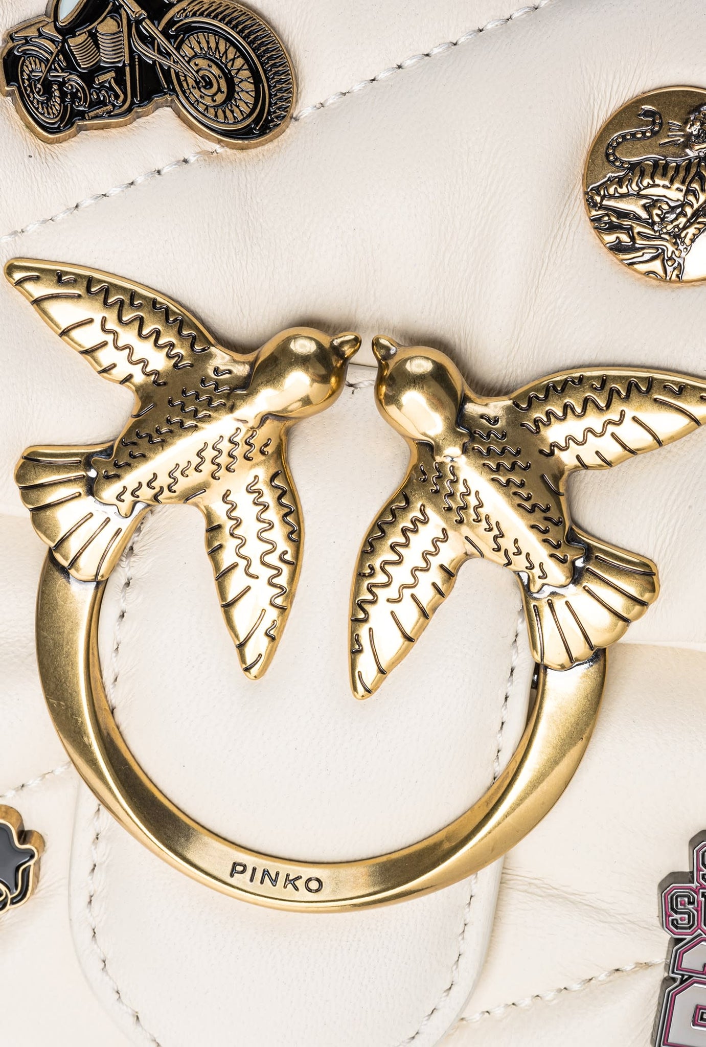 Borsa Pinko Love Mini Puff / Avorio - Ideal Moda