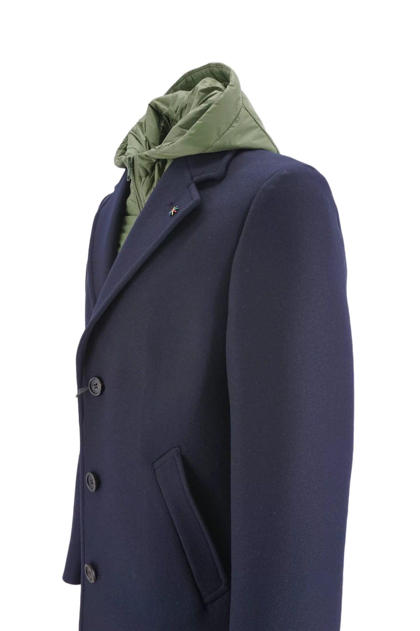 Cappotto con Pettorina Manuel Ritz / Blu - Ideal Moda