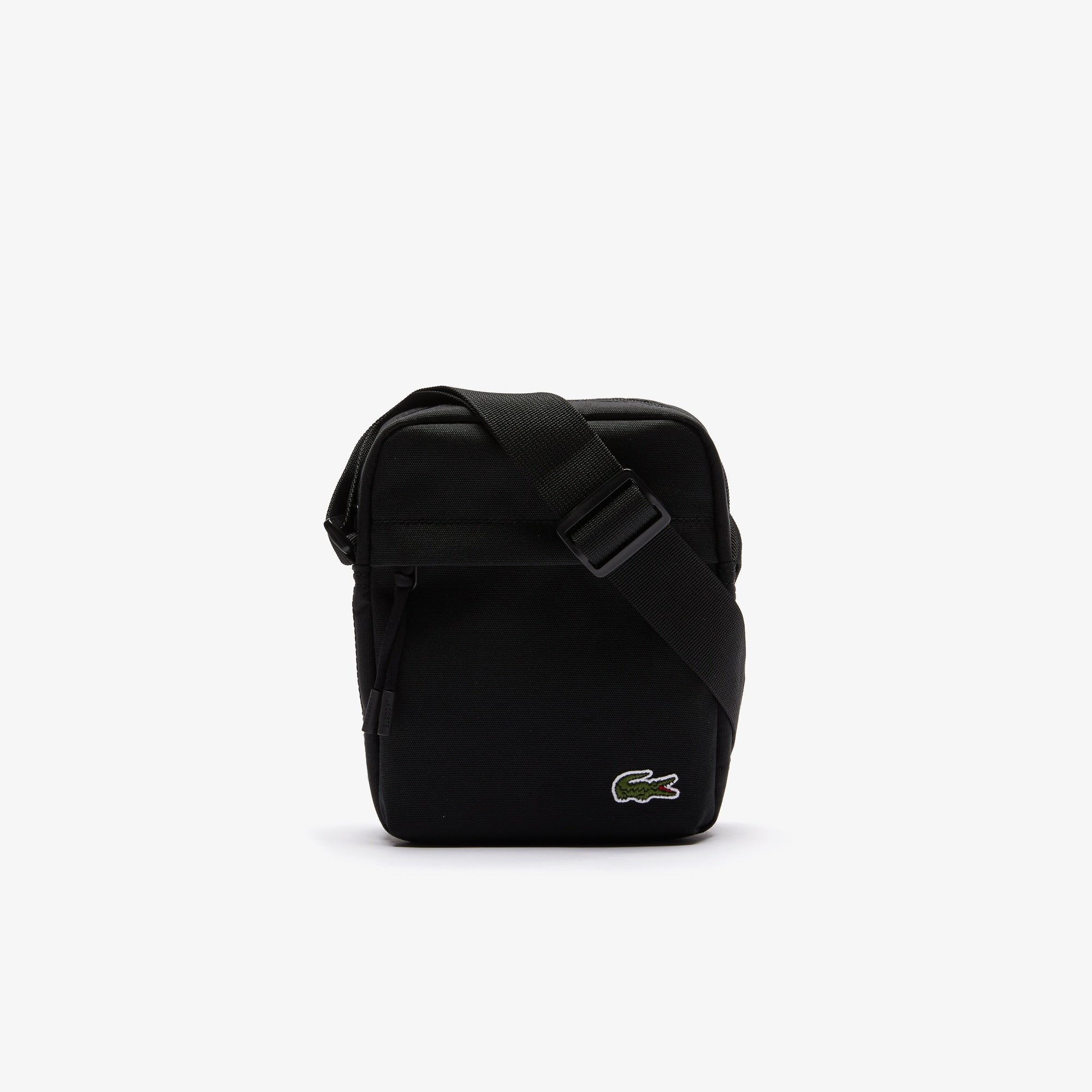 Borsello verticale con zip Neocroc in tela tinta unita / Nero - Ideal Moda