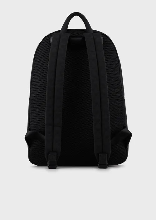 Zaino in Nylon con Logo Emporio Armani / Nero - Ideal Moda