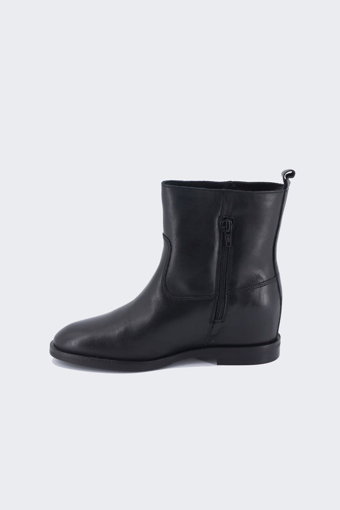 Stivaletto con Rialzo / Nero - Ideal Moda
