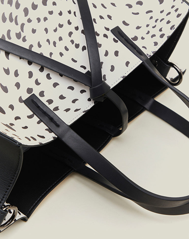 Borsa Felicia con Stampa a Pois Manila Grace / Bianco - Ideal Moda