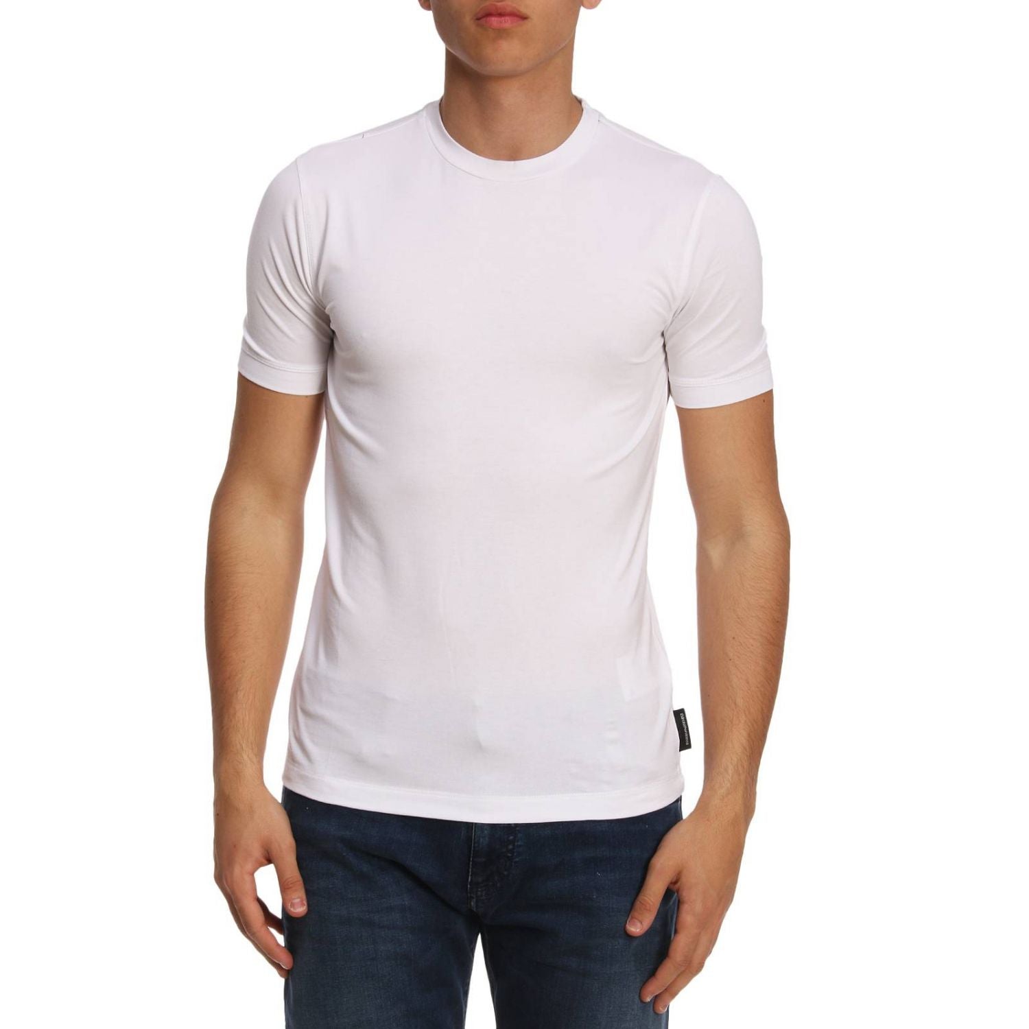 T-Shirt in jersey stretch / Bianco - Ideal Moda