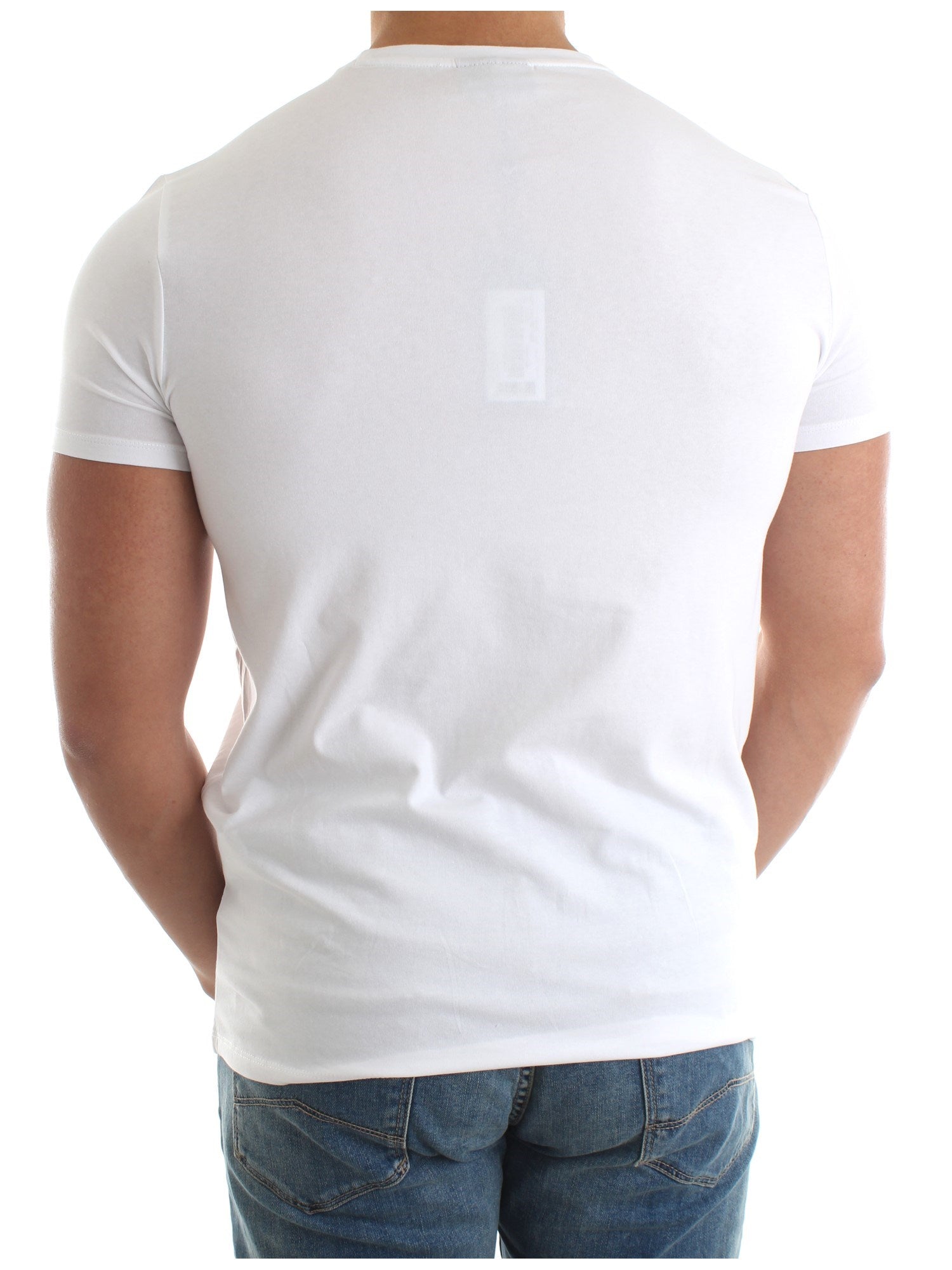 T-Shirt girocollo puro cotone / Bianco - Ideal Moda